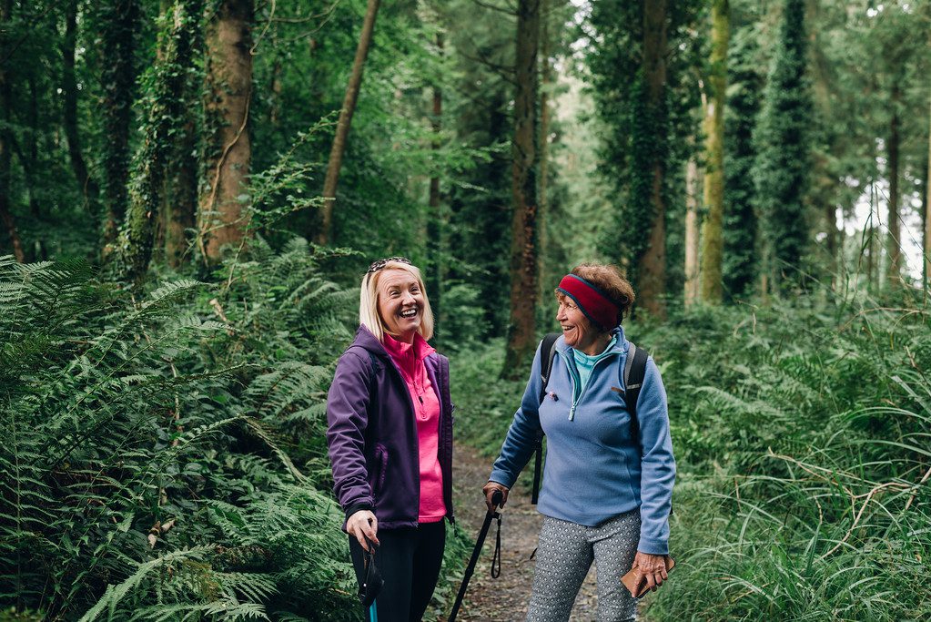 Walking in the Kinnitty Woodlands